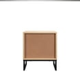 thumbnail image 6 of Birch Coastal Modern Side Table with Drawer Natural Wood Top with Black Metal Legs, 6 of 7