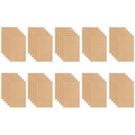 50 Boards Of 12”X 19”, 3Mm 1/8Th Inch MDF (Medium Density Fibreboard), Glowforge Ready, Unfinished | For Laser Engraving, CNC, Wood Burning, Router, Scroll Saw. By