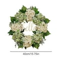 thumbnail image 3 of Clearance! Barhoo Wreath, Hello Simulation Garland Door Decoration European and American Hydrangea Rattan Ring Window Decoration Wall Hanging, 3 of 9