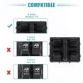 thumbnail image 4 of Interruptor de ventana eléctrica del lado izquierdo delantero, interruptor de control de ventana, compatible con Jeep Wrangler 2007-2010 No.4602756AB, 4 of 7