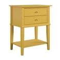 thumbnail image 5 of Pemberly Row Modern Accent Table with 2 Drawers in Mustard Yellow, 5 of 8
