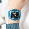 thumbnail image 4 of Digital Alarm Clock Large Display Men'S Outdoor Sports Watch with Luminous Dial, Waterproof for Swimming Running Hiking, Digital Watch Waterproof Multi-Function for Camping, 4 of 4