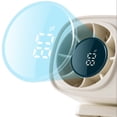 thumbnail image 3 of Car Clip On Air Conditioner Fan LED Display Portable Mini Cooling Fan Strong Wind Adjustable Speed USB Rechargeable Quiet Air Circulator for Car Auto Office Travel Home Summer Heat Relief, 3 of 5