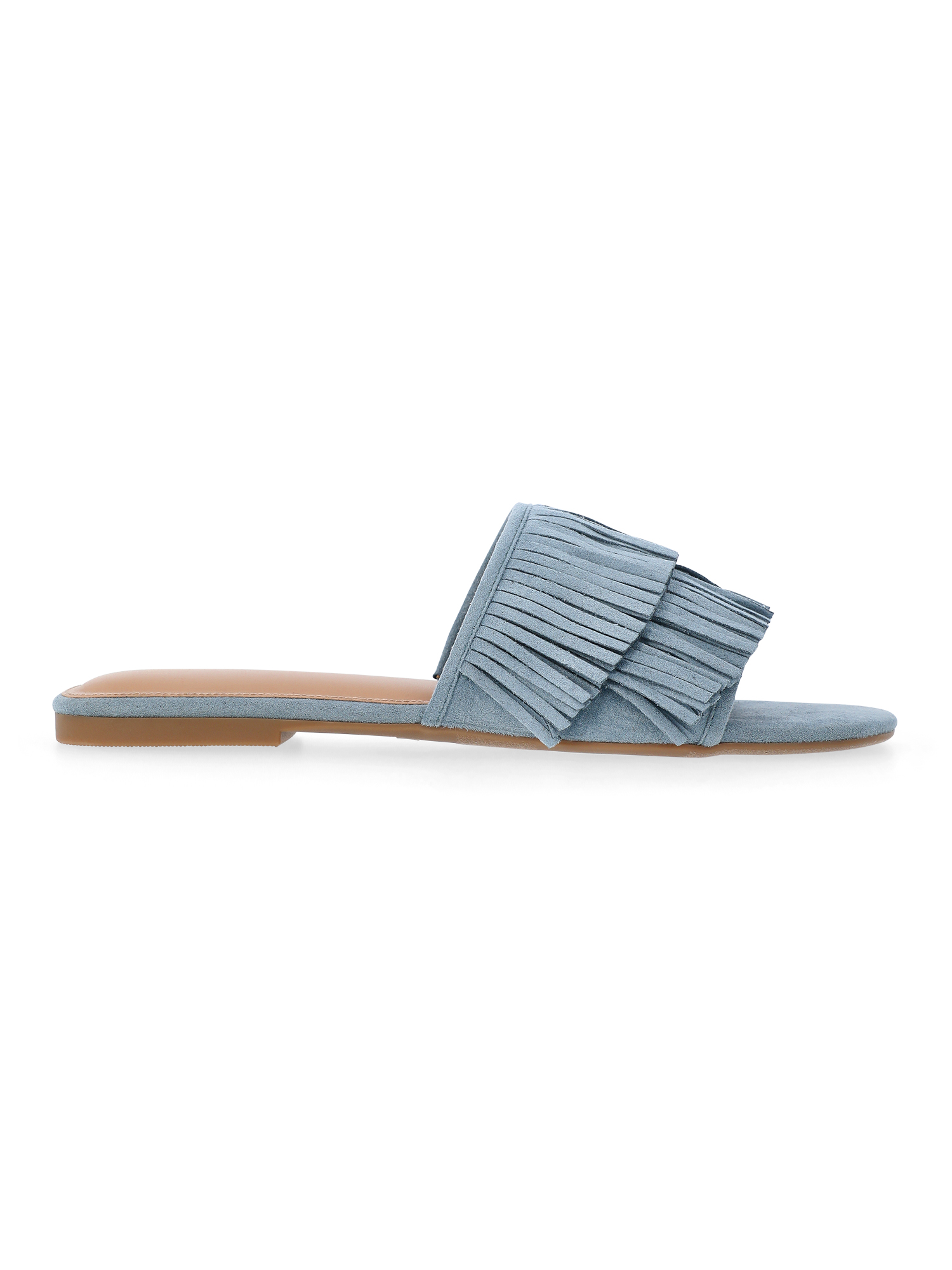Time and Tru Women's Fringe Slide Sandals