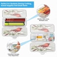thumbnail image 5 of Plastic Pencil Box Large Capacity Pencil Boxes Clear Boxes with Snap-Tight Lid Stylish Office Supplies Storage Organizer Box Beautiful Red Bird, 5 of 7