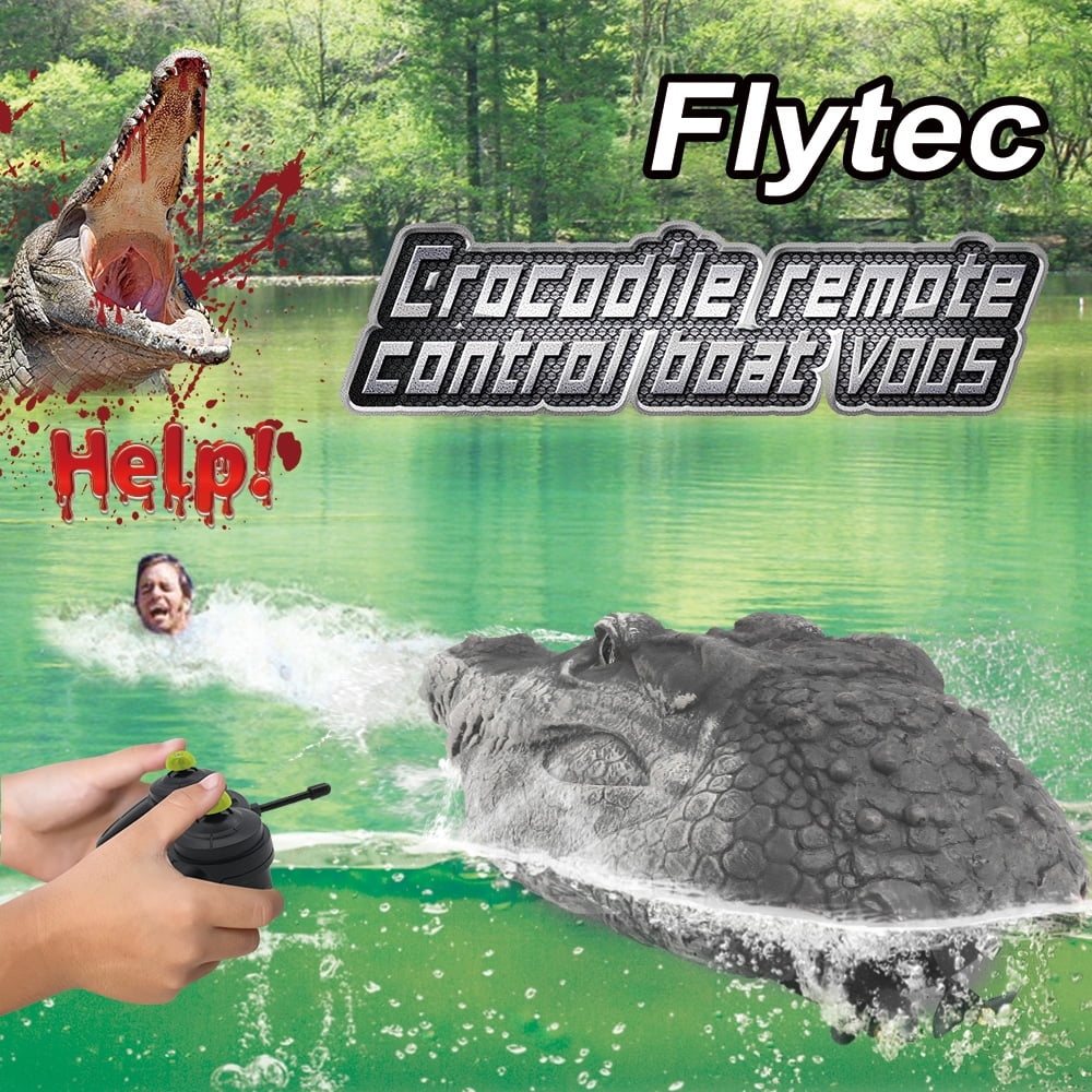 Flytec V005/V002 RC Boat 2.4G Electric Racing Boat with Crocodile Head Spoof Toy 