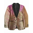 thumbnail image 3 of COOFANDY Shiny Tuxedo Jacket for Mens Slim Fit One Button Sequin Blazer Jackets Prom Party Wedding Gold Suits, 3 of 9