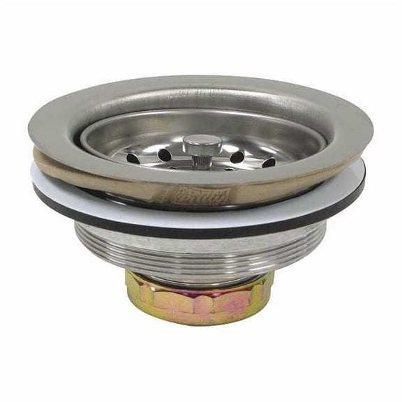 Perfect Putty Sink Drain,4 1/2 in Dia,SS 59-3110