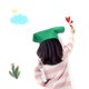 thumbnail image 2 of Unisex niños niños pintura dibujo sombrero diadema hornear accesorio de cocina (verde), 2 of 8