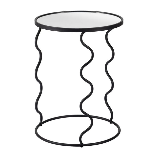 Mesa Lateral Bastia Negro - Kessa Muebles