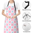 thumbnail image 6 of Lsque Checkerboard With Snowflake Waterproof Apron Chef Aprons for Men Heavy Duty Chemical Work Apron Extra Long Grilling Aprons with Adjustable Bib Apron, 6 of 9