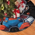 thumbnail image 2 of Falda para árbol de Navidad de Mario, suave y divertida, decoración navideña de granja con cuello para árbol de Navidad de 48", 2 of 4