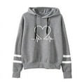 thumbnail image 5 of Woman Clothing Versatile Sweatshirts Casual Hoodies Comfortable Pullovers Slim Fit Soft Striped Lazy Style Jogging Daily Women's, 5 of 5