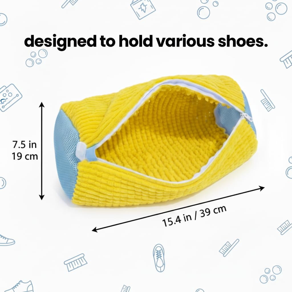 2026 Shoe Washing Machine Bag - 2pc Kalitease Reusable Sneaker Cleaning Laundry For Washer And Dryer With Self-locking Zipper