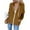 Brown, variant on Womens Jackets Christmas gift Plush To resist cold Trendy Comfortable Lightweight Warm Jacket Navy Size M