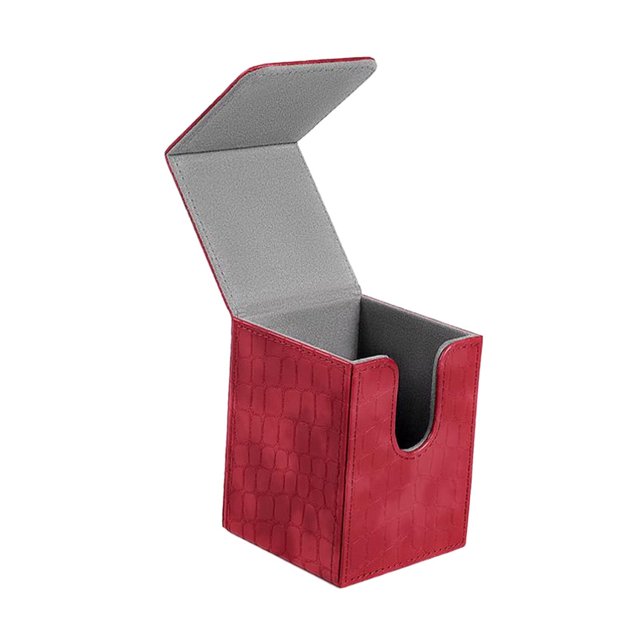 Lipstore Card Deck Box Cards Case Container Game Card Storage Organizer for 210 Cards Red