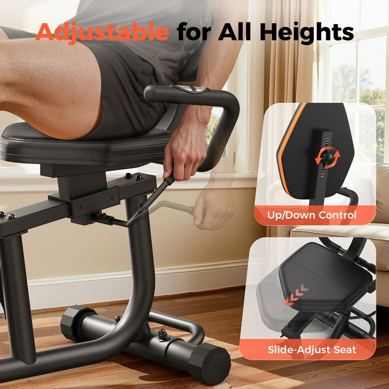 YOSUDA PRO Recumbent Exercise,350 lbs Capacity,16-Level Magnetic
