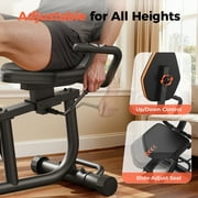 YOSUDA PRO Recumbent Exercise,350 lbs Capacity,16-Level Magnetic Resistance, Smart Workout APP, Adjustable Seat and Pulse Sensor.