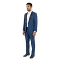 thumbnail image 2 of Tazzio Slim Fit Satin Shawl Lapel 2 Piece Tuxedo Suit Set, 2 of 4