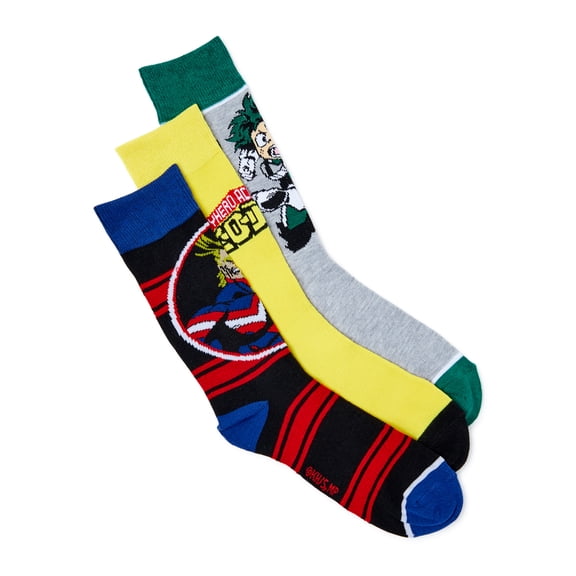 My Hero Academia Men's Socks, 3-Pack