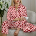 thumbnail image 6 of Daiia Snowflakes for Women's Long-Sleeved Pajama Set – Soft & Comfortable Sleepwear Button-Up Pajamas Cozy Lounge Wear-X-Large, 6 of 7