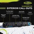 thumbnail image 4 of Sportube Wanderer Ski Sleeve Lightweight Bag with Full-Length Zipper Compartment, Azure, 4 of 8