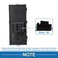 thumbnail image 4 of Interruptor de ventana eléctrica Unique Bargains No. 18D959857K para el lado del conductor delantero del Volkswagen Lavida en negro, 4 of 7
