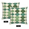 thumbnail image 4 of Multi-Size Linen Sofa Pillow Cover Invisible Zipper Open And Close Strong Use For Sofa Chair Garden Sofa Car Lightseagreen Colorful Houndstooth_2 20"X20", 4 of 8