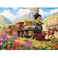 thumbnail image 1 of Adult Jigsaw Puzzle (500 Pieces) — "Spring Train" Theme: Suitable for Adults and Teenagers; "Knight and Steed" Puzzle: Suitable for Children; A Highly Challenging Family Brain Teaser., 1 of 7
