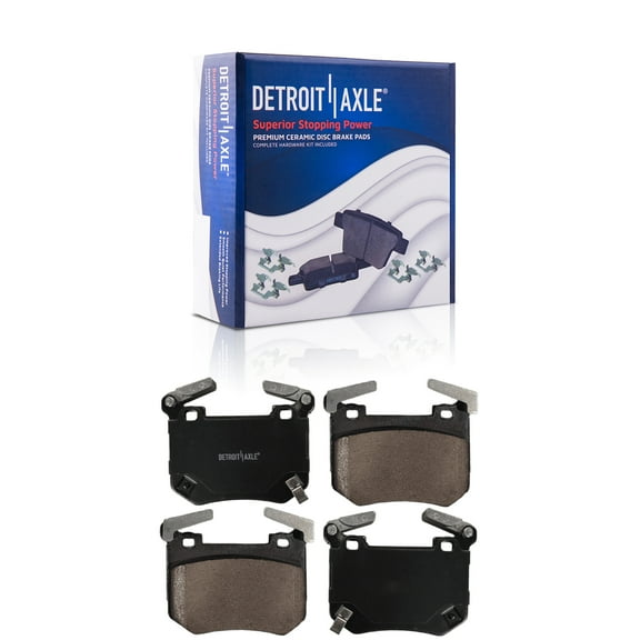 Detroit Axle - Rear Brake Pads for 2018-2022 Kia Stinger 2019-2022 Genesis G70, Replacement 2020 2021 Ceramic Brake Pads with Hardware