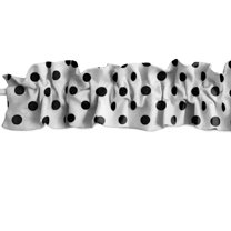 Polka Dots Cotton Curtain Sleeve Topper Window Treatment