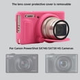 thumbnail image 3 of Funda de cámara SZHSYJY para Canon PowerShot SX740/ SX730 (rojo melocotón), 3 of 7