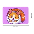 thumbnail image 3 of Goofa 16"x24" Inches Corgi In Sushi Roll Doormats for Outdoor Entrance - Non-Slip Welcome Mat, Heavy Duty Door Mats Outdoor, Spring Doormat, 3 of 9
