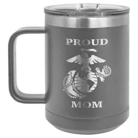 

Proud Marines Mom Drink Tumbler With Straw