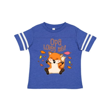 

Inktastic Opa Loves Me!- cute baby fox Gift Toddler Boy or Toddler Girl T-Shirt