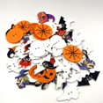 thumbnail image 3 of 100 Piezas Escudo de Resina Hebillas Etiquetas Decorativas Botones para Mano Halloween, 3 of 8