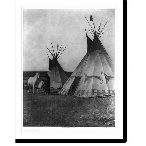 Historic Print, Blackfoot tipis, 16" x 20"