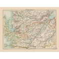 thumbnail image 2 of Bartholomew 18x15 White Modern Wood Framed Museum Art Print Titled - Highlands Scotland - Bartholomew 1892, 2 of 4