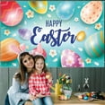 thumbnail image 5 of Easter Party Decorations Easter Egg Bunny Background Banner Easter Banner Poster Photo Booth Backdrop with Rope for Spring Easter Party Supplies(59 * 35.7 in) The Holiday, 5 of 6