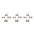 thumbnail image 4 of QualitChoice 4pair Vintage Drop Earrings Every Occasion Suitable Occasions Boho Earrings 3Set, 4 of 6
