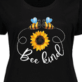 thumbnail image 4 of Inktastic Bee Kind Bees and Sunflower Women's Plus Size T-Shirt, 4 of 5