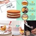 thumbnail image 6 of NewHome 11in Rotating Cake Turntable Cake Decorating Kit Display Stand Baking Tools Accessories Supplies for Cookies Cupcake, White, 6 of 9