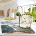 thumbnail image 2 of Yayeee Dish Drying Mat for Kitchen Counter Ultra Absorbent Easy Clean Pad 24x18", Wooden Boat, 2 of 7