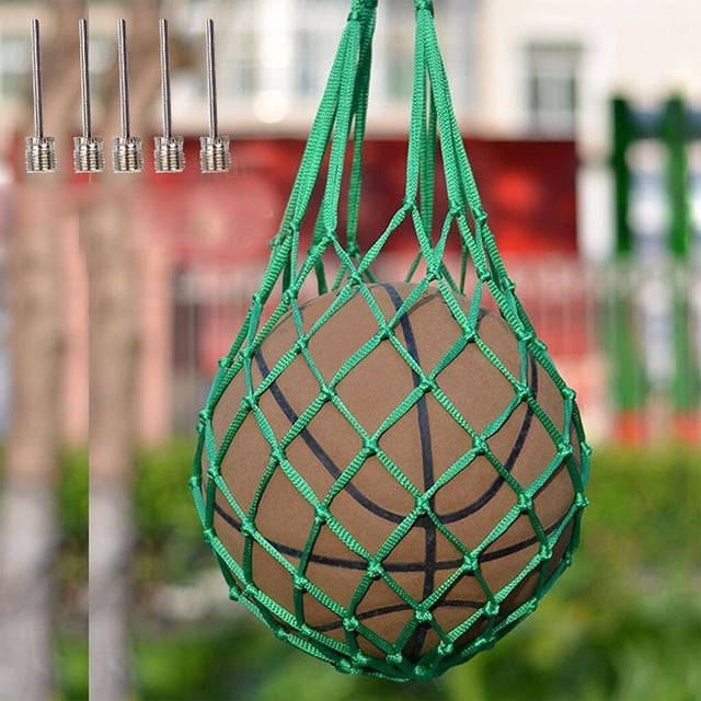 Sac de Transport en Filet pour Ballon de Basket-Ball Sac de Rangement en Filet Vert