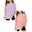 Pink, Light Purple, variant on SGMVNU 2 Pack Girls Tie Dye T Shirts Fashion Oversized Tops Summer Casual Loose Short Sleeve Crew Neck Workout Tops, Size 7-8 Years
