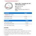 thumbnail image 2 of Battery Cable - Compatible with 1969 - 1982 Chevy Corvette 1970 1971 1972 1973 1974 1975 1976 1977 1978 1979 1980 1981, 2 of 2
