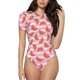 thumbnail image 1 of Fotbe Sweet Watermelon Body de Mujer con Cuello Redondo y Mangas Cortas, Sin Mangas Ajustado, Suave, Cómodo y Básico-X-Large, 1 of 7