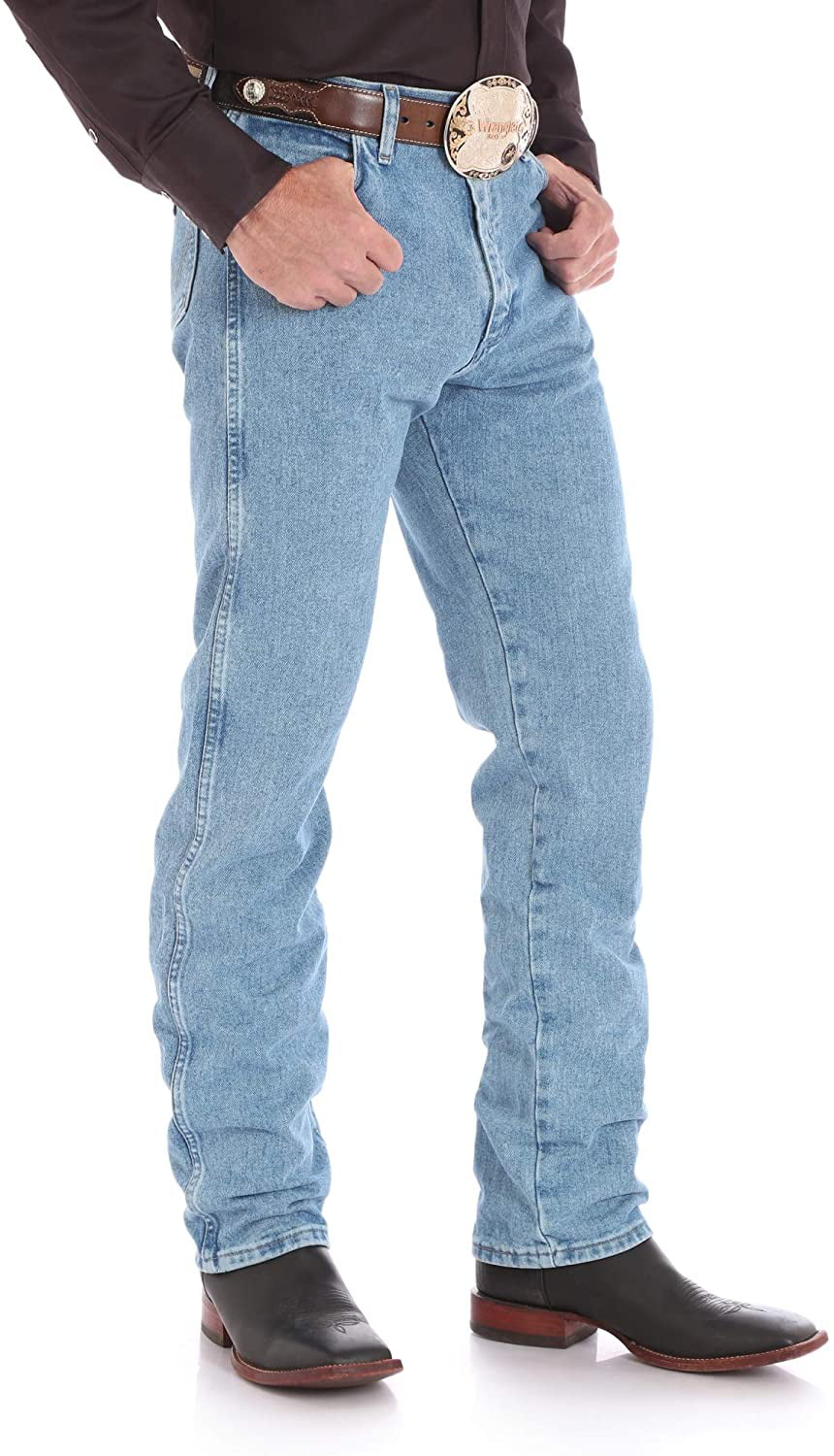 wrangler men's cowboy cut original fit jean, antique wash, 35x32 -  