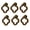 Antique Brass, variant on 6 Pack 55mm Cupboard Knobs Cabinet Knobs Gold Zinc Alloy Dresser Drawer Knobs with Screws for Kitchen, Bathroom, Bedoom