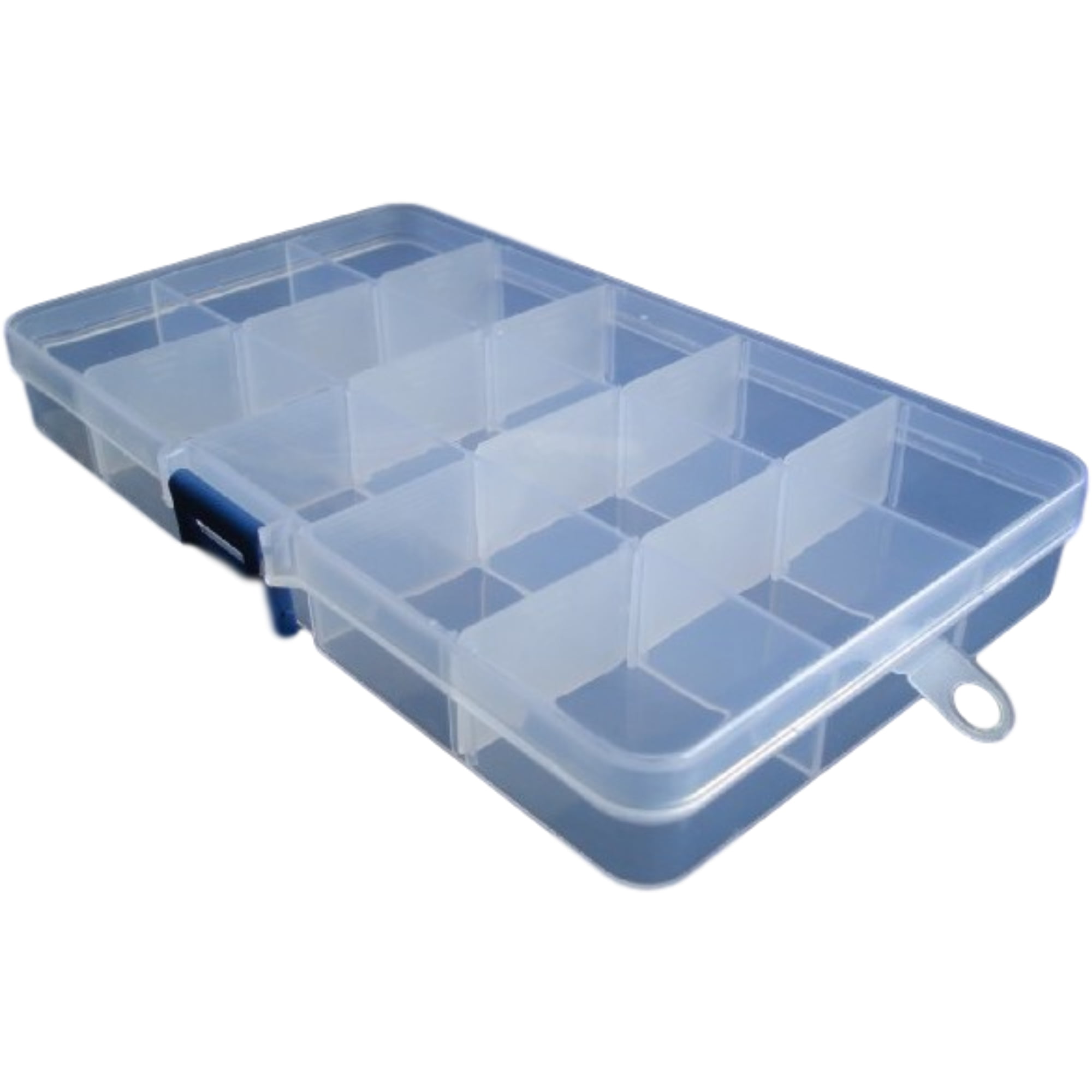 15Grids Clear Plastic Jewelry Storage Box Case Craft Organizer Bead Adjustable 